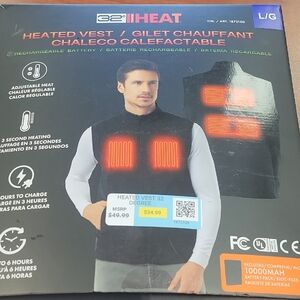 32 Degrees Heated Vest - Black and Red